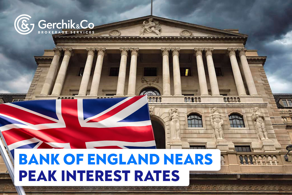 Bank of England Nears Peak Interest Rates