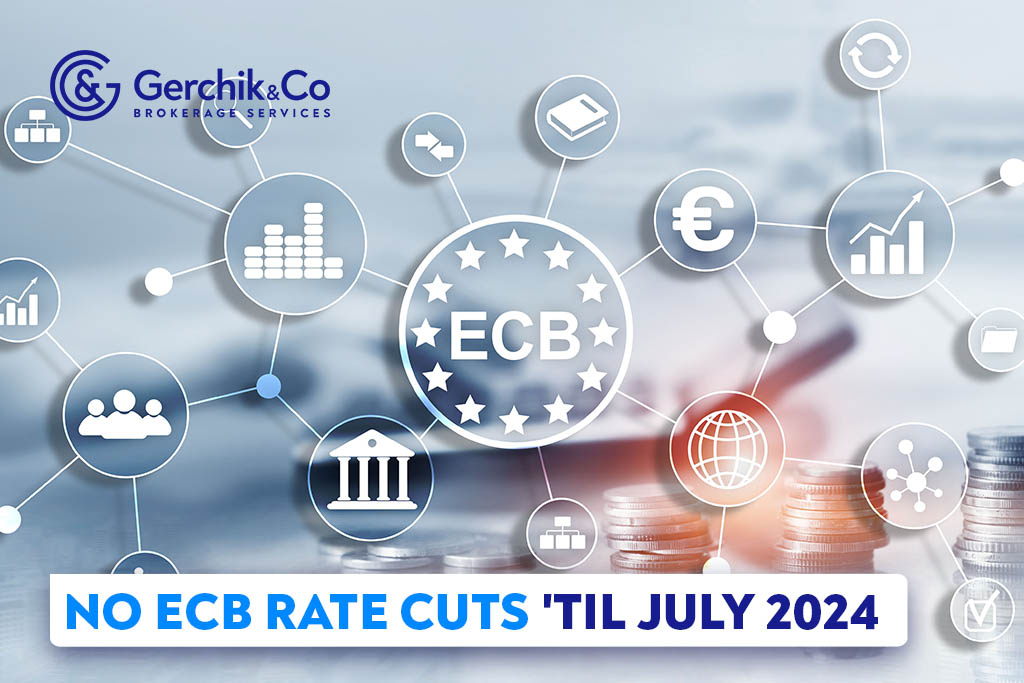 No ECB Rate Cuts 'til July 2024