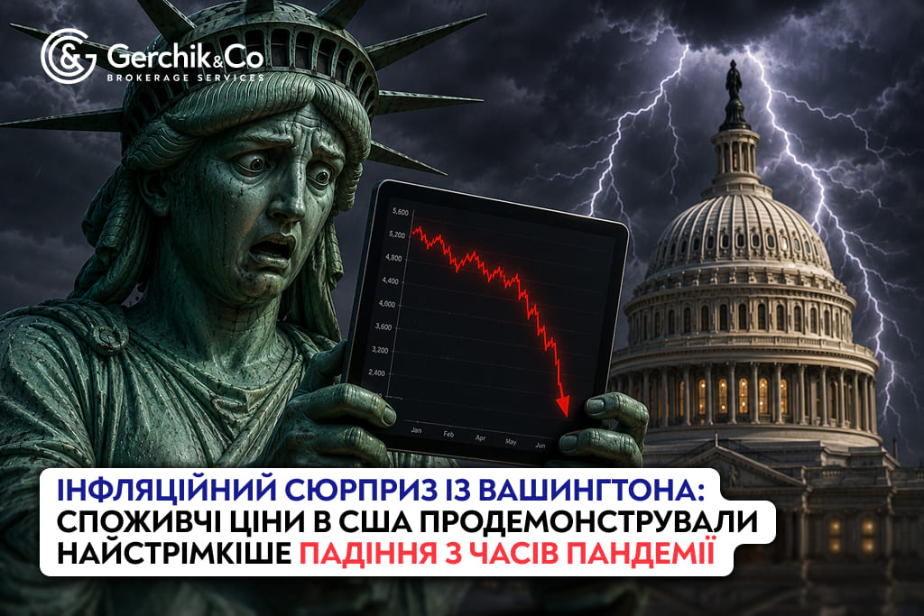 Інфляційний сюрприз із Вашингтона: споживчі ціни в США продемонстрували найстрімкіше падіння з часів пандемії