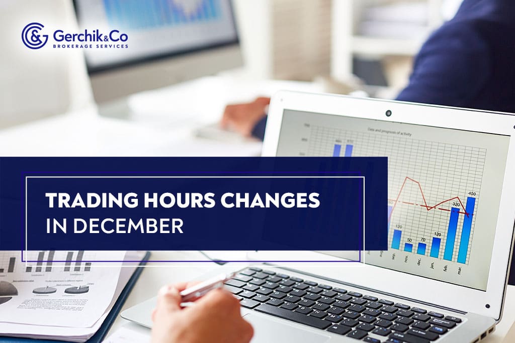 Attention! Upcoming changes in trading hours in December 2021